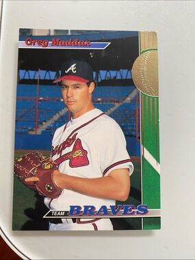 1993 Topps Greg Maddux Atlanta Braves Card